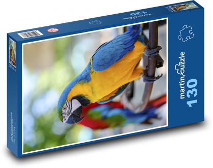 Vták - papagáj - Puzzle 130 dielikov, rozmer 28,7x20 cm 