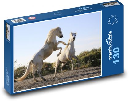 Combat - Horses - Puzzle 130 pieces, size 28.7x20 cm 