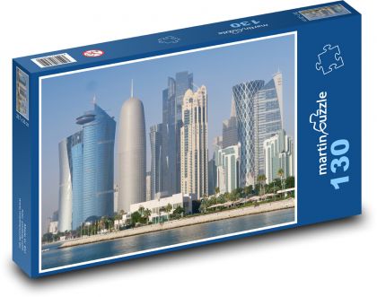 Skyscrapers - City - Puzzle 130 pieces, size 28.7x20 cm 