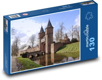 Utrechtský hrad, Holandsko - Puzzle 130 dielikov, rozmer 28,7x20 cm 