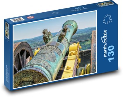 Historyczne działo - Puzzle 130 elementów, rozmiar 28,7x20 cm