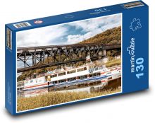 Lodná - riečna doprava Puzzle 130 dielikov - 28,7 x 20 cm 