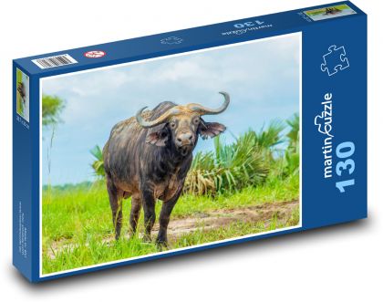 Zviera - byvol - Puzzle 130 dielikov, rozmer 28,7x20 cm 