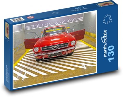 Car - Garages - Puzzle 130 pieces, size 28.7x20 cm 