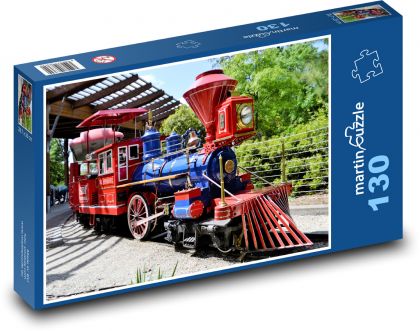 Tourist train - Puzzle 130 pieces, size 28.7x20 cm 