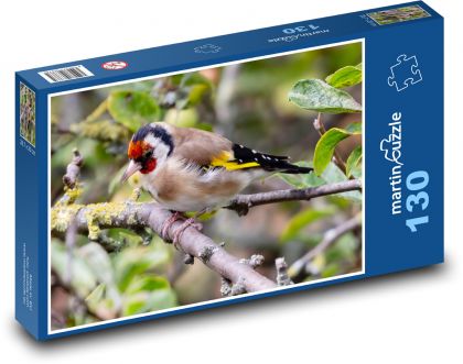 Pták - stehlík - puzzle 130 dílků