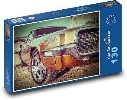American car - Puzzle 130 pieces, size 28.7x20 cm 