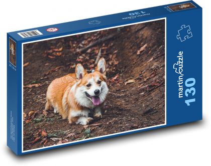 Dog - Corgi - Puzzle 130 pieces, size 28.7x20 cm 