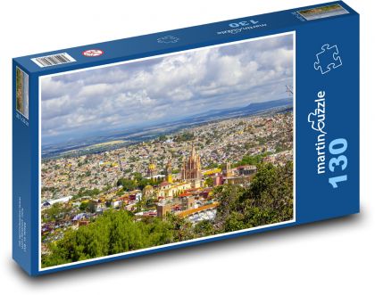 Mesto - Mexiko - Puzzle 130 dielikov, rozmer 28,7x20 cm 