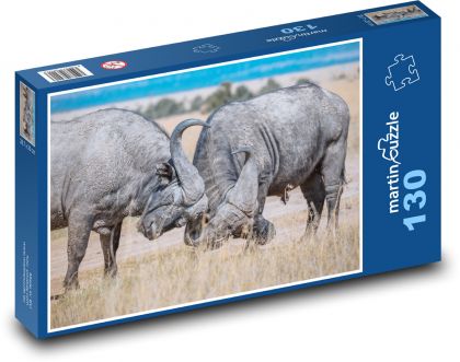 Safari - buvol - puzzle 130 dílků