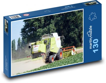 Poľnohospodárstvo - kombajn - Puzzle 130 dielikov, rozmer 28,7x20 cm 