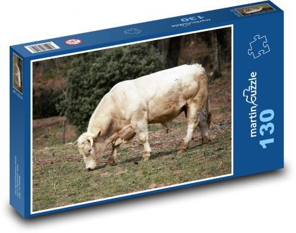 Kráva - hospodářské zvíře - puzzle 130 dílků