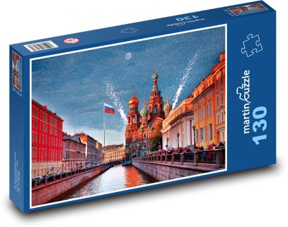Petrohrad - Rusko - Puzzle 130 dielikov, rozmer 28,7x20 cm 