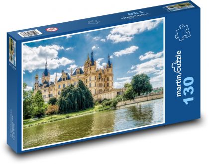 Zamek - Twierdza - Puzzle 130 elementów, rozmiar 28,7x20 cm