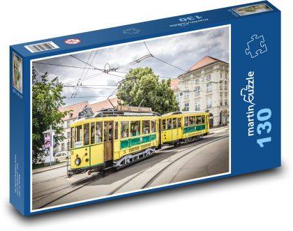 Zabytkowy tramwaj - Niemcy - Puzzle 130 elementów, rozmiar 28,7x20 cm