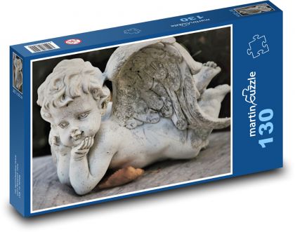 Socha - anjel - Puzzle 130 dielikov, rozmer 28,7x20 cm 