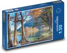 Herbstlandschaft - Fluss Puzzle 130 Teile - 28,7x20 cm