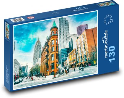 Toronto - Kanada, ulice - Puzzle 130 dielikov, rozmer 28,7x20 cm 