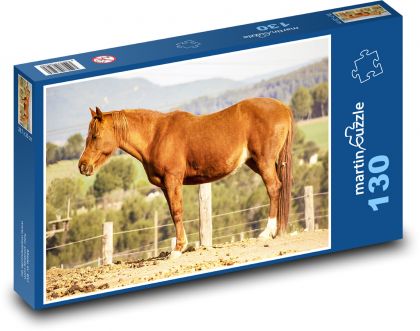 Horse - Puzzle 130 pieces, size 28.7x20 cm 