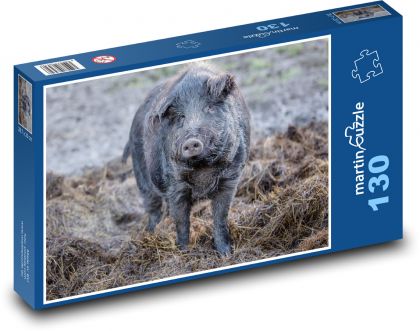Domestic pig - Puzzle 130 pieces, size 28.7x20 cm 