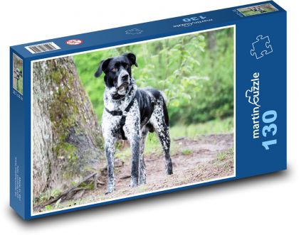 Niemiecki wskaźnik - krótkowłosy - Puzzle 130 elementów, rozmiar 28,7x20 cm