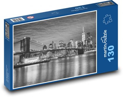 New York - Brooklyn - Puzzle 130 dielikov, rozmer 28,7x20 cm 