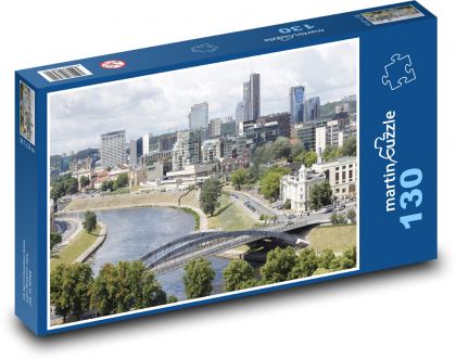 Litwa - Wilno - Puzzle 130 elementów, rozmiar 28,7x20 cm