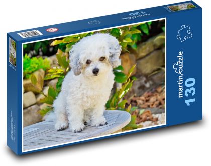 Bolognese Dog - Puzzle 130 pieces, size 28.7x20 cm 