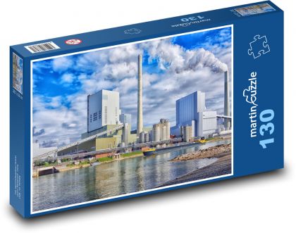Przemysł - fabryczny - Puzzle 130 elementów, rozmiar 28,7x20 cm