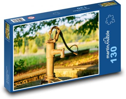 Ručná pumpa - Puzzle 130 dielikov, rozmer 28,7x20 cm 