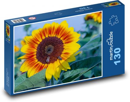 Sunflowers - bees - Puzzle 130 pieces, size 28.7x20 cm 