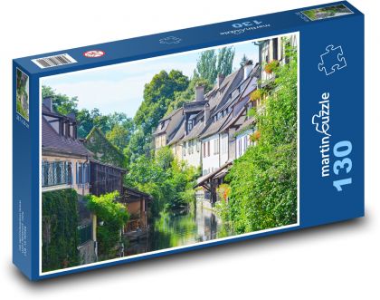 Architektura - domy - Puzzle 130 elementów, rozmiar 28,7x20 cm