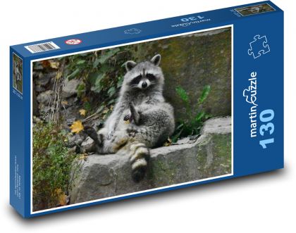 Szop pracz - Puzzle 130 elementów, rozmiar 28,7x20 cm