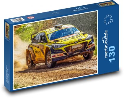 Závodní auto  - puzzle 130 dílků