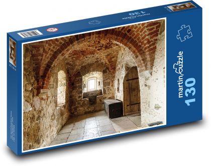 Rytierska sieň - hrad - Puzzle 130 dielikov, rozmer 28,7x20 cm 