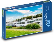 Boot - Rhein Puzzle 130 Teile - 28,7x20 cm