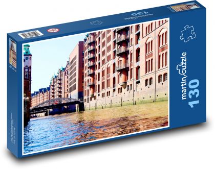 Niemcy - Hamburg - Puzzle 130 elementów, rozmiar 28,7x20 cm