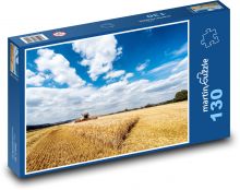 Žatva - poľná, kombajn Puzzle 130 dielikov - 28,7 x 20 cm 