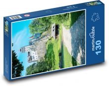 Rumunia - zamek Bran Puzzle 130 elementów - 28,7x20 cm