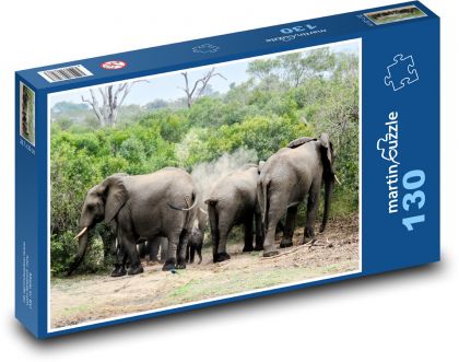 Tiere - Elefanten - Puzzle - 130 Teile