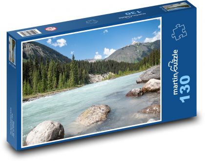 Kanada - rieka - Puzzle 130 dielikov, rozmer 28,7x20 cm 