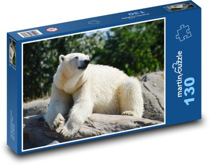 Polar bear - Puzzle 130 pieces, size 28.7x20 cm 