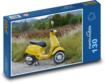 Gelber Roller - Puzzle - 130 Teile