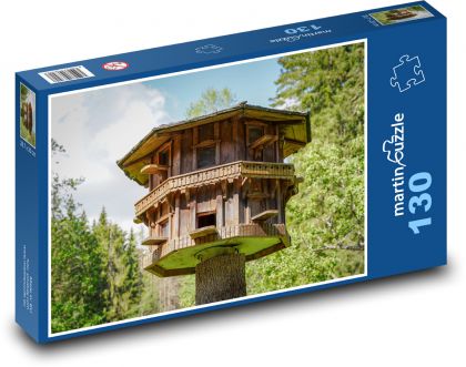 Birdhouse - Puzzle 130 pieces, size 28.7x20 cm 