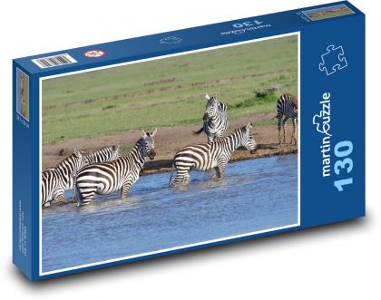 Afrika - zebra - puzzle 130 dílků