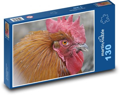 Vták - Kohút - Puzzle 130 dielikov, rozmer 28,7x20 cm 
