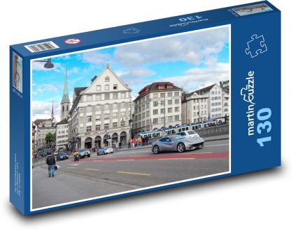 Zurich - Switzerland - Puzzle 130 pieces, size 28.7x20 cm 