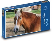 Braunes Pferd Puzzle 130 Teile - 28,7x20 cm