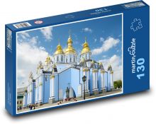 Klášter - Ukrajina, Kyjev Puzzle 130 - 28,7x20 cm