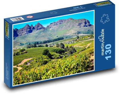 Republika Południowej Afryki - winnice - Puzzle 130 elementów, rozmiar 28,7x20 cm